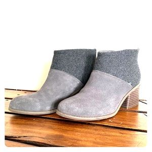 TOMS Lacy Suede Bootie